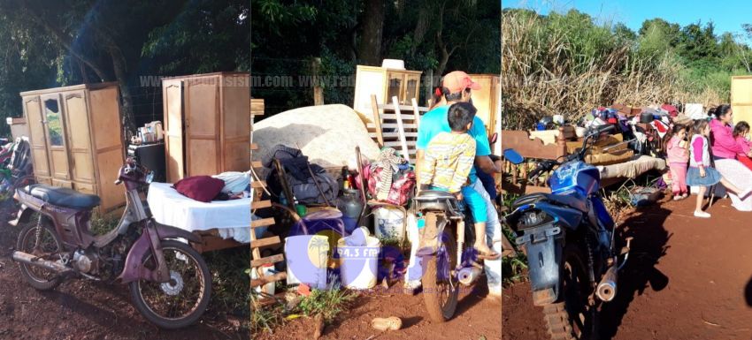 Policía desaloja a unas 30 familias en zona de Pedro Juan
