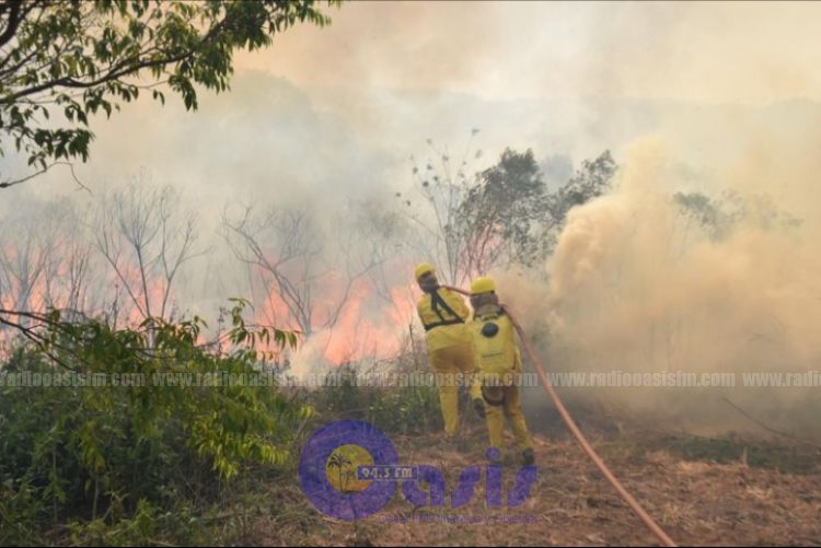 Abrirán cortafuegos en frontera con Bolivia para frenar incendios