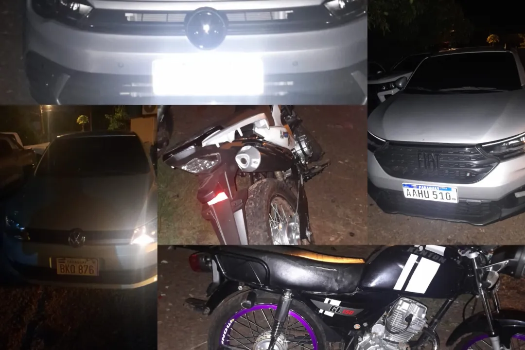 Control Policial deriva en incautación de vehículos y tres detenidos