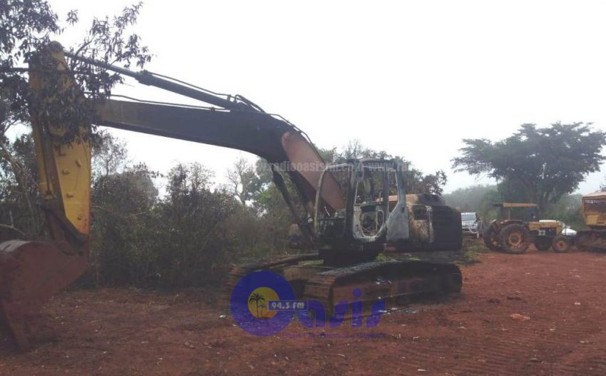 Queman tractor de la Prefeitura de Ponta PorÍ£
