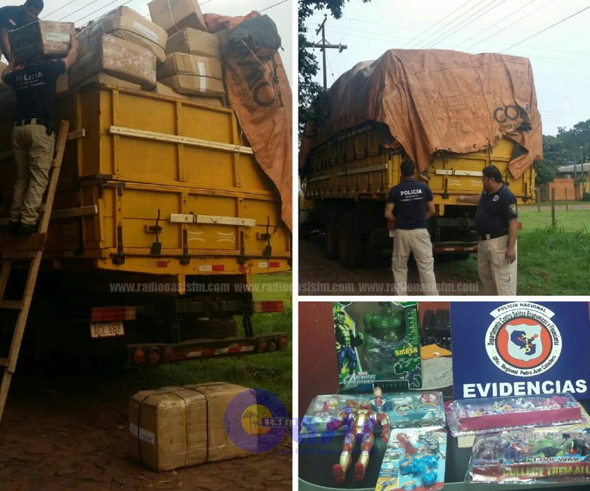 Delitos Económicos incauta mercaderías falsificadas  en Pedro Juan