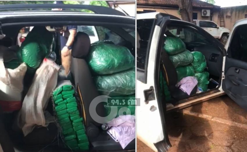 Unidad táctica incauta marihuana en zona de Fortuna Guazú. 