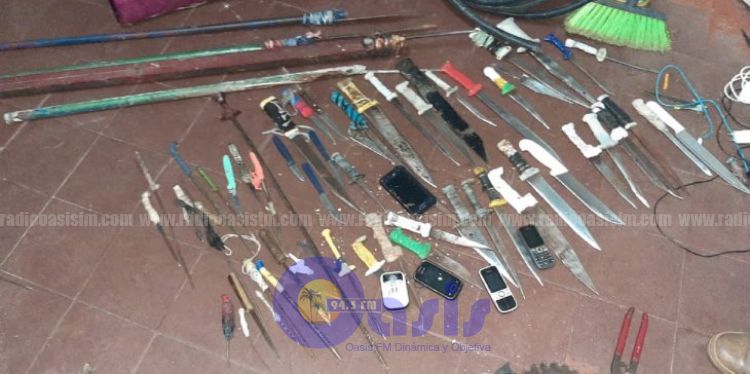 Incautan más de 60 armas blancas en nueva requisa en Tacumbú