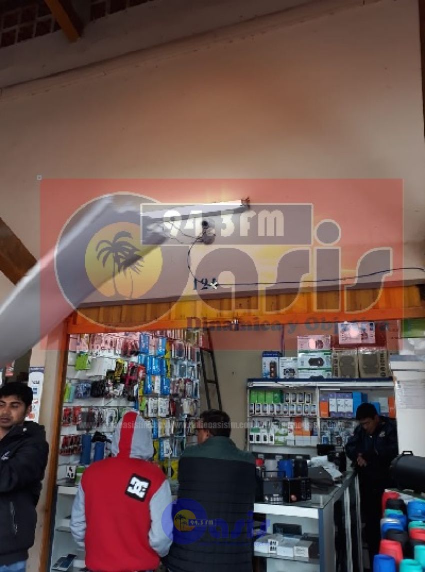 Entran a robar una casilla de la línea internacional en Pedro Juan