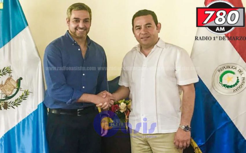 Mario Abdo acuerda profundizar relaciones multilaterales con Guatemala