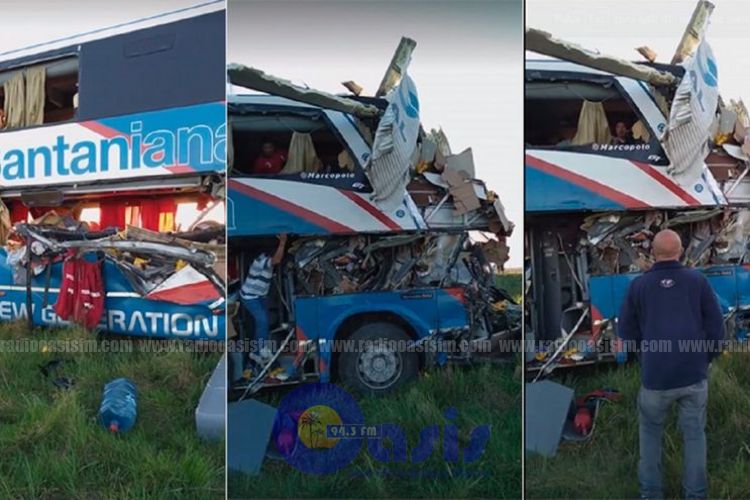 Grave accidente rutero de bus paraguayo en Argentina