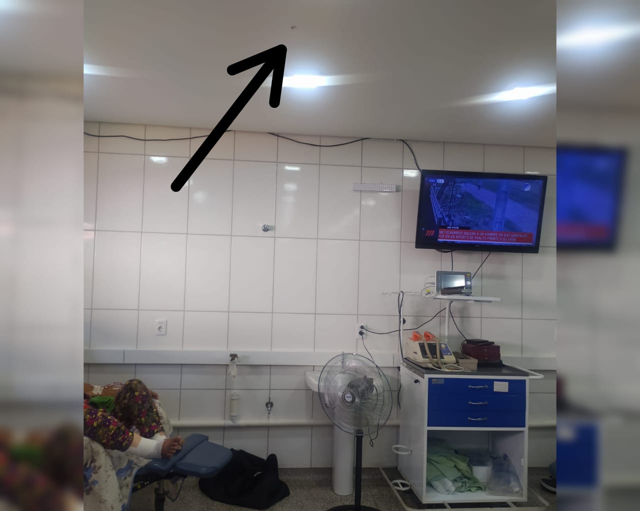 Tras disparos registrados en zona céntrica de Pedro Juan, una bala cae en el Hospital Regional