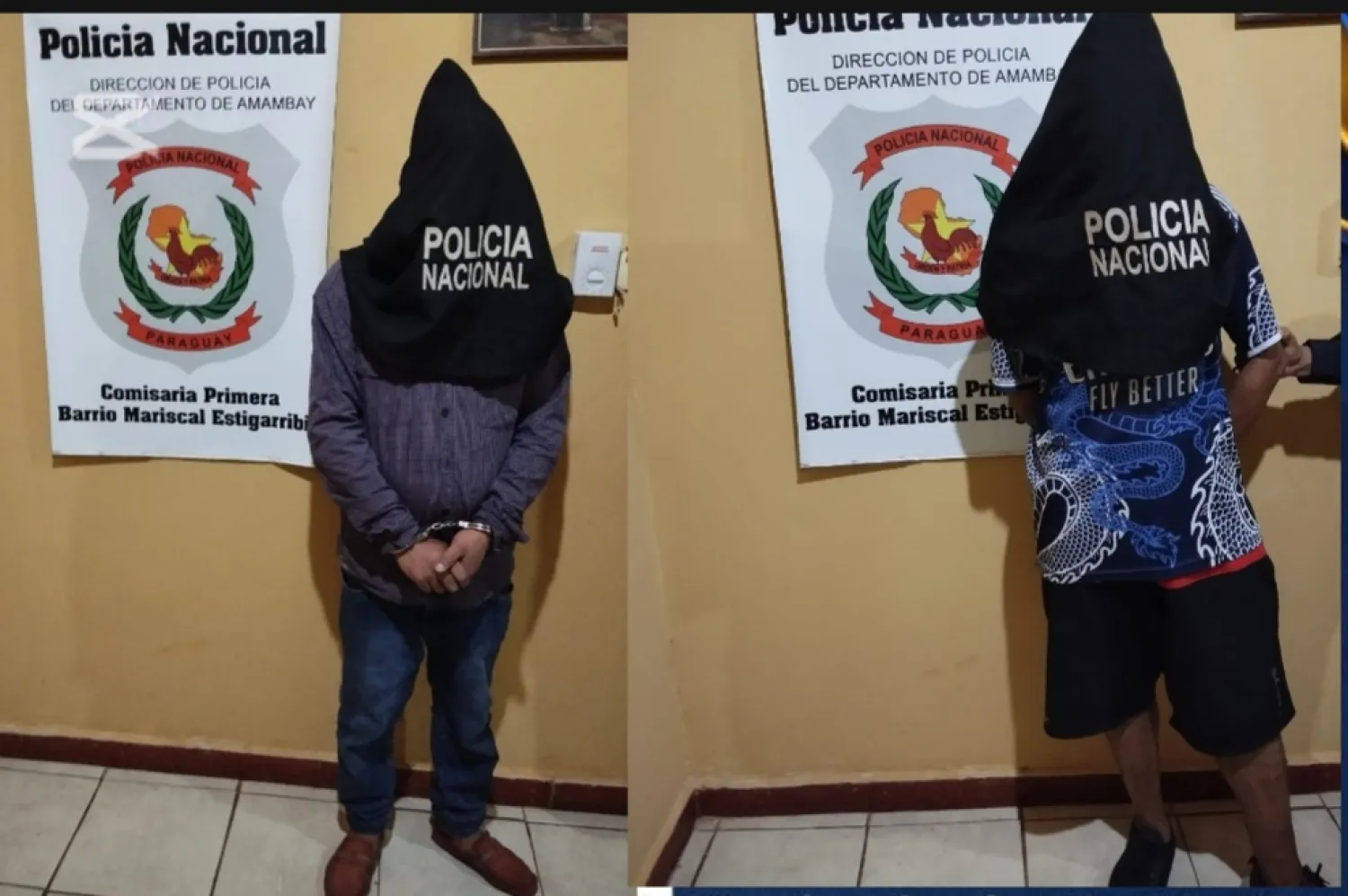 Detienen a dos hombres con frondosos antecedentes en Pedro Juan