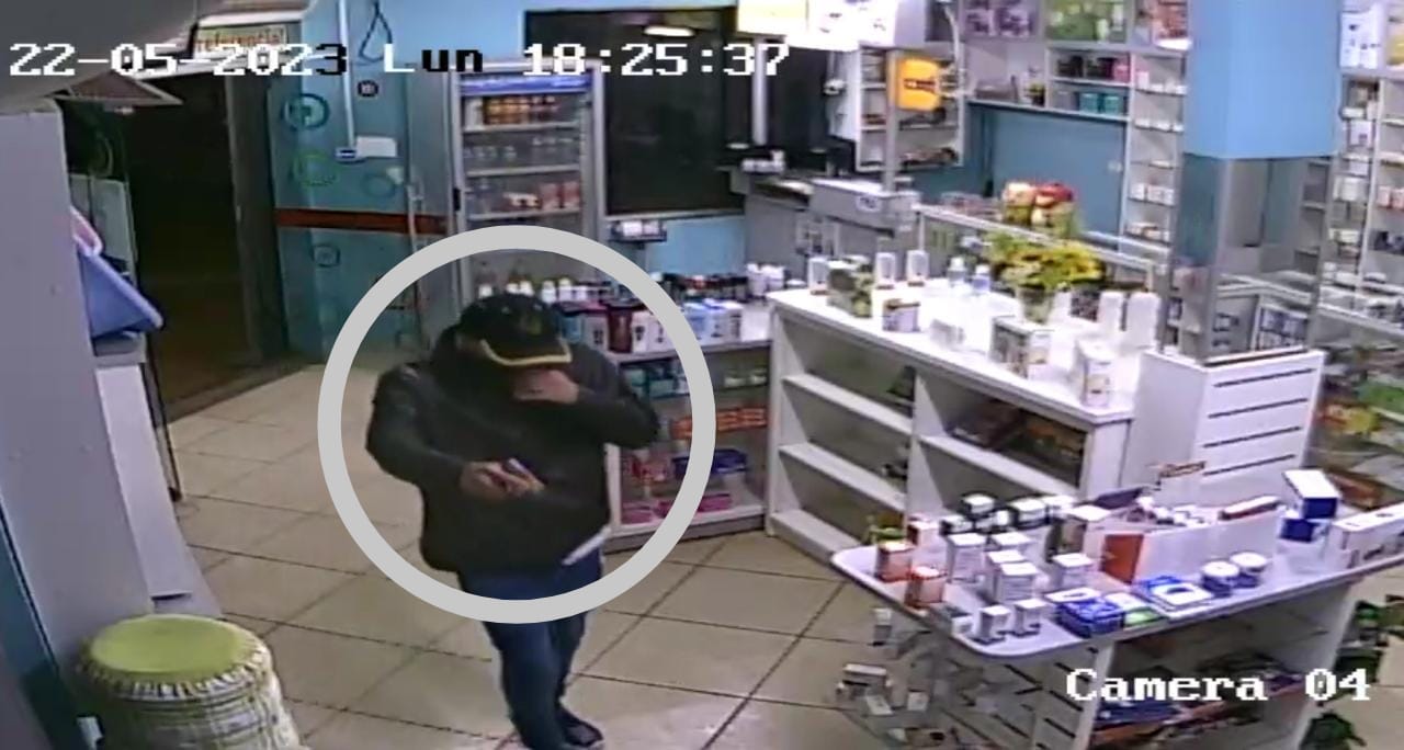 Otra farmacia fue blanco de asaltante solitario