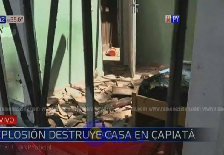Fuerte explosión causa destrozos en una vivienda en Capiatá