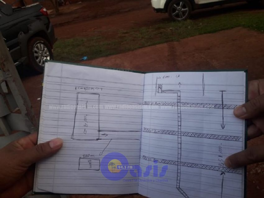 Hallan plano del túnel que iba dirigido a la celda de un miembro del PCC y también varios kilos de marihuana en una vivienda allanada en el barrio Santa Ana