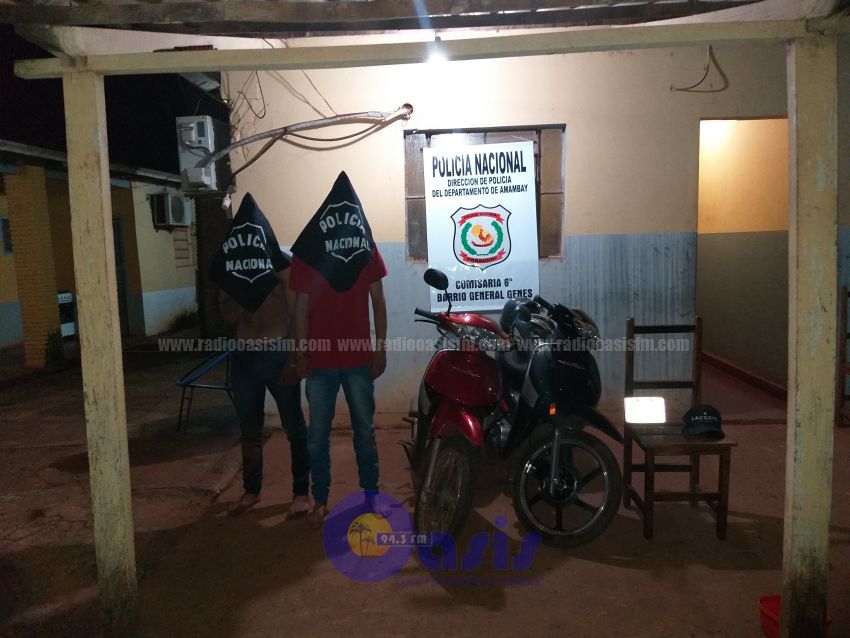 Rápida acción policial evita asalto y detienen a dos menores en Pedro Juan