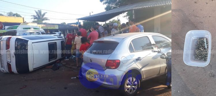 Brasileño ebrio causa accidente en Pedro Juan