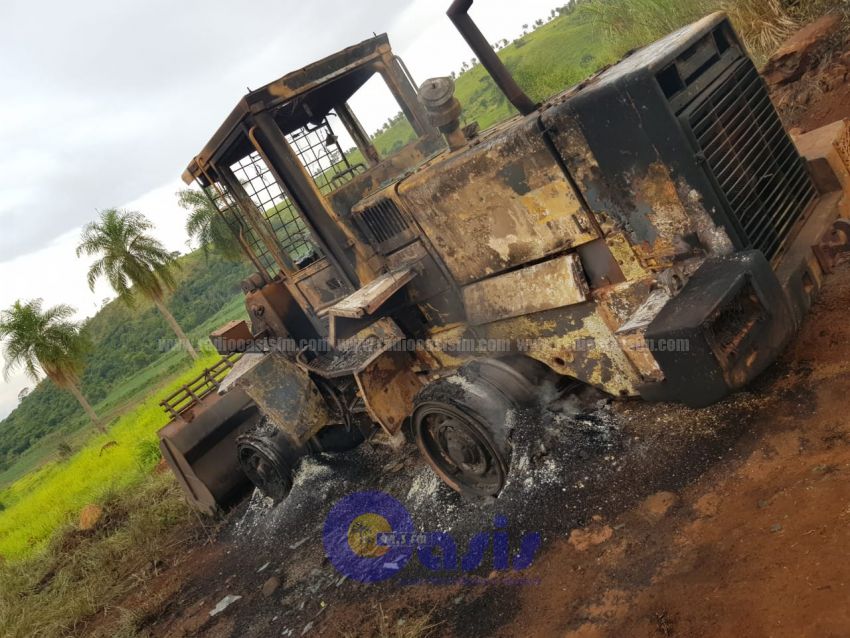 Queman de tractor de una persona que fue víctima de secuestro  de Pedro Juan
