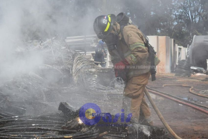 Controlan incendio en Luque