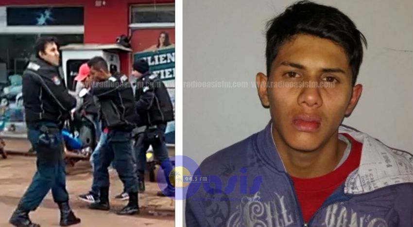 Policia Militar detuvo a un peligroso ladrón de motocicletas en Pedro Juan