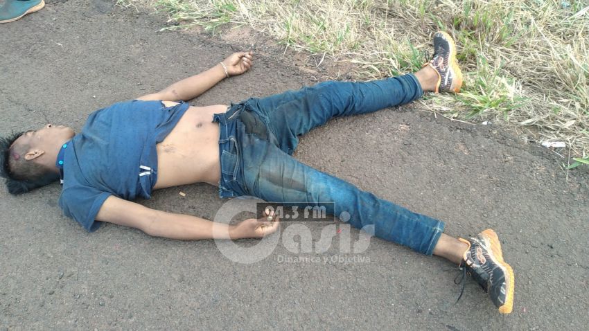 Hallan cadáver de un indígena quien fue atropellado sobre la Ruta PY05.