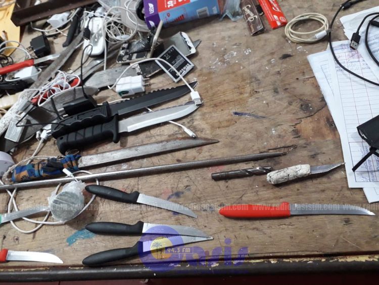 Requizan varias armas blanca en la Penitenciaría Regional de Pedro Juan