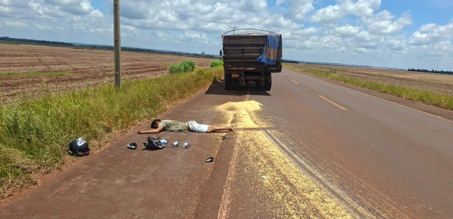 Motociclista brasileño fallece tras choque con camión en Capitán Bado 