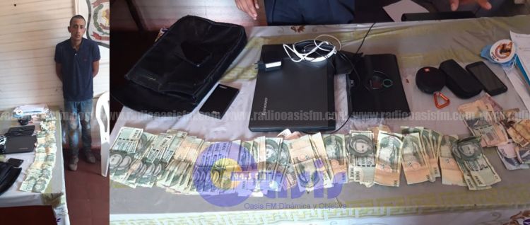 Detienen a dos personas por hurto y recuperan los objetos en Pedro Juan