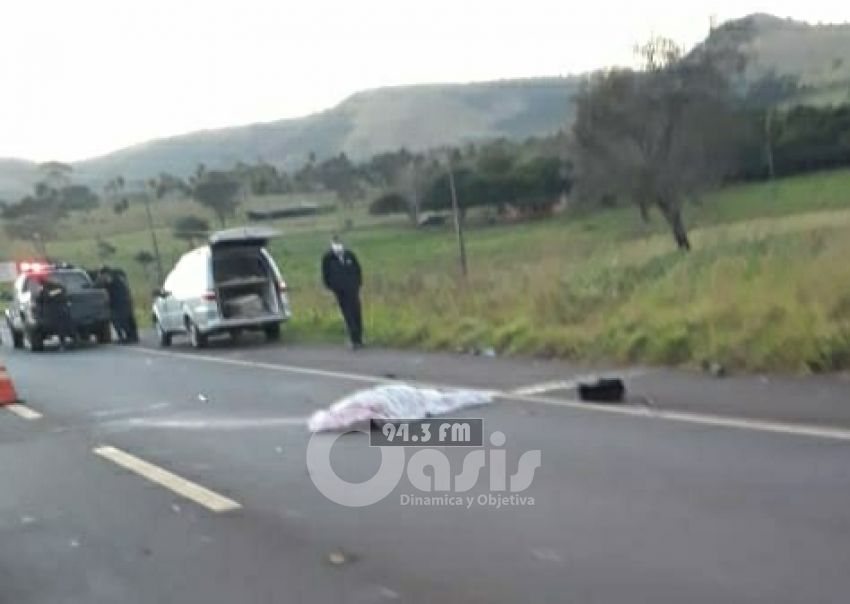 Motociclista muere arrollado por un camión sobre la Ruta PY 05