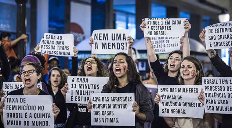 Brasil registra un feminicidio cada seis horas
