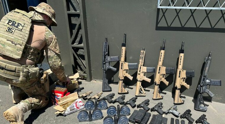 Gran cantidad de armas y drogas traficadas desde Paraguay fueron incautadas en Brasil