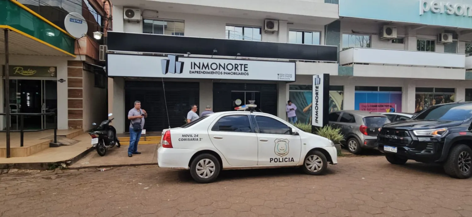 Delincuentes armados roban G. 1.000.000 en inmobiliaria cercana a sede policial