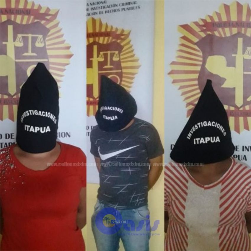 Desbaratan banda que perpetraba atracos en comercios de Itapúa