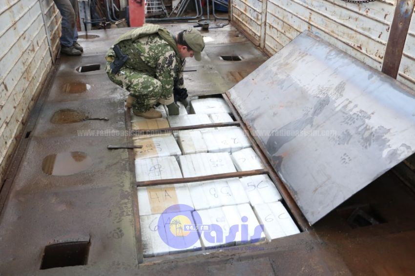 Hallan marihuana en camión con doble fondo en Mariano Roque Alonso