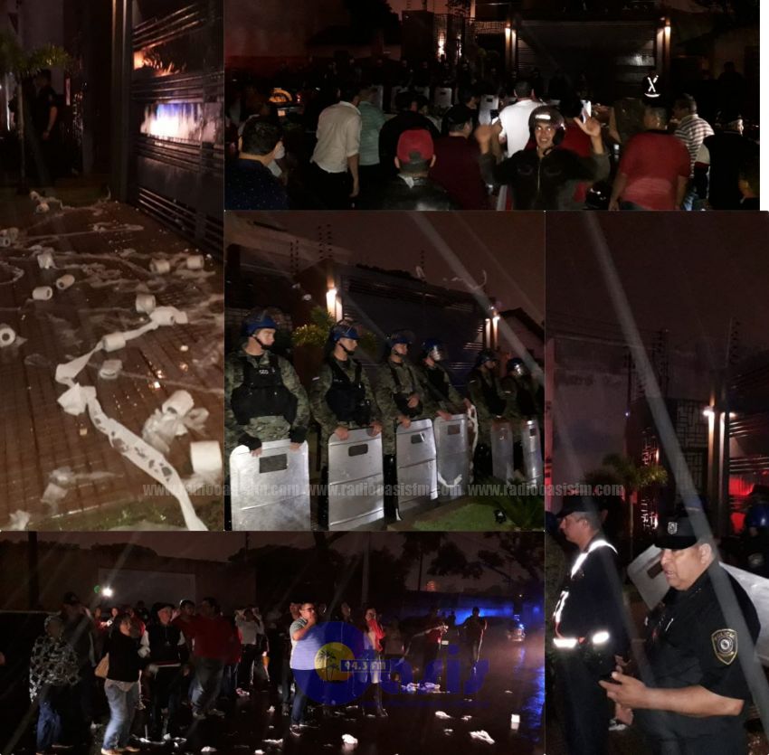 Intendente de Pedro Juan fue blanco de escraches frente a su residencia