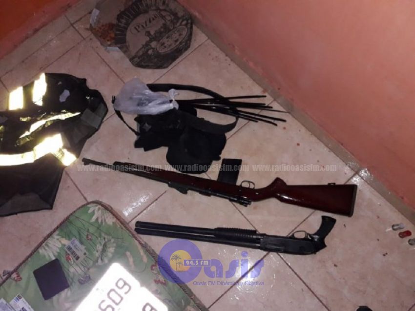 Alerta ante asalto: Allanan vivienda e incautan armas que serían utilizadas por el PCC