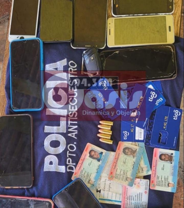 Sospechosos de tener participación en secuestro fueron detenidos en Capitán Bado