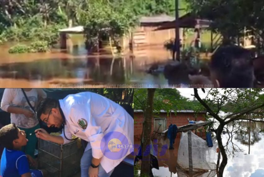 Crecida del Río Apa deja familias damnificadas en Bella Vista