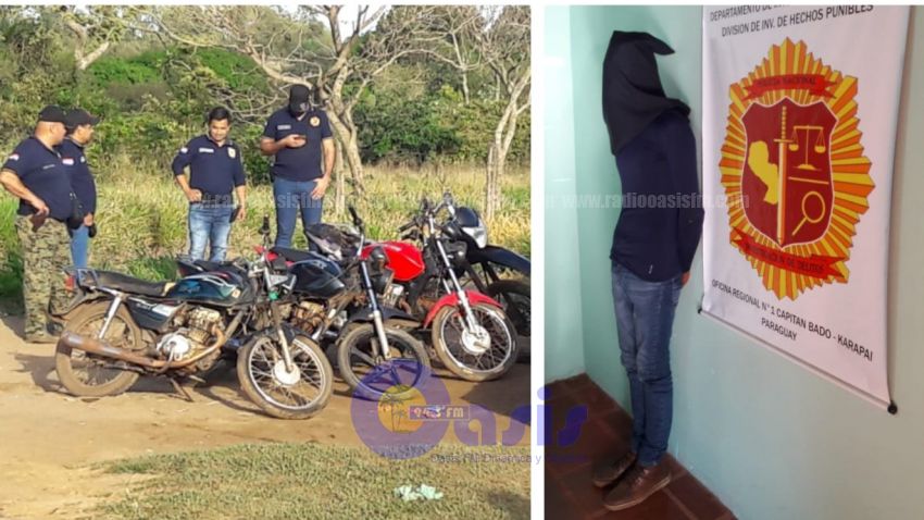 Cap Bado: Investigación Criminal  recupera varias motocicletas