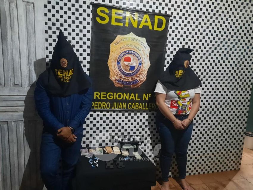 Pareja de supuesto microtraficantes fueron detenidas en Pedro Juan