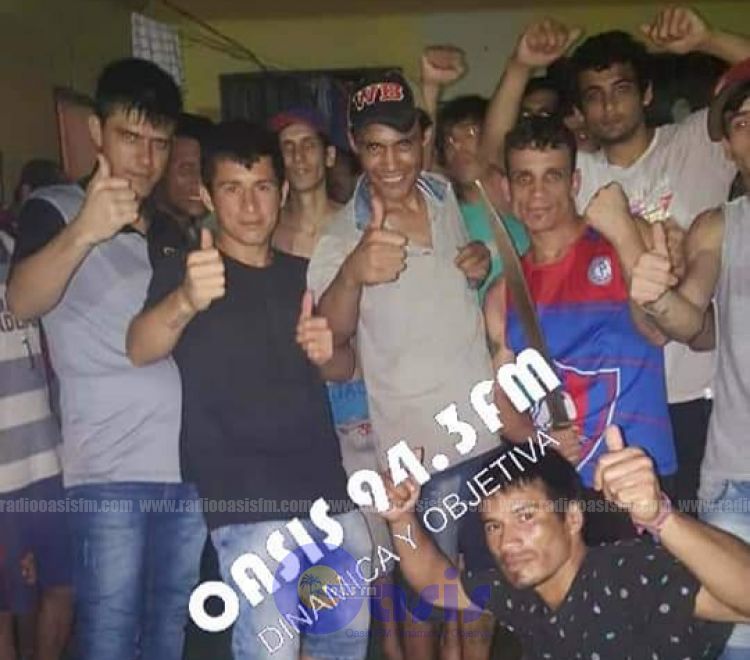 Festejo de fiestas de fin de año  con machete en cárcel de Pedro Juan