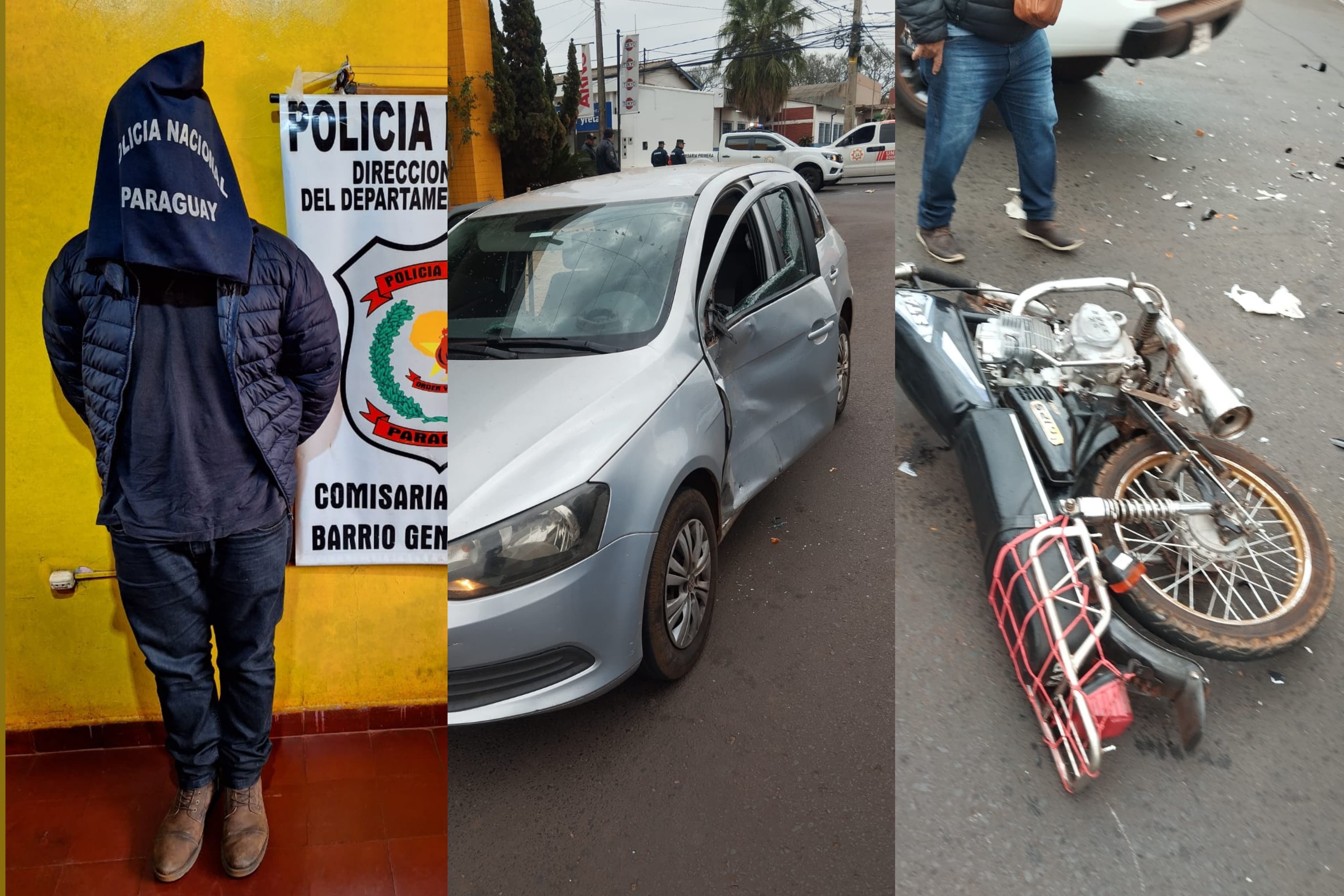 Ebrio al volante ocacionó accidente en pleno centro de PJC