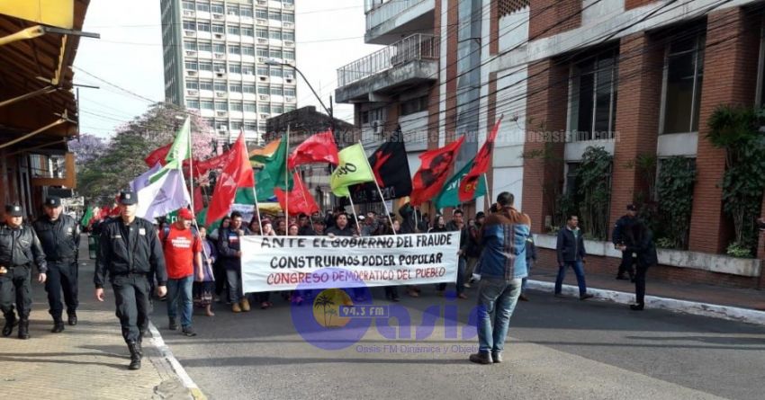 Se inicia marcha contra nuevo Presidente