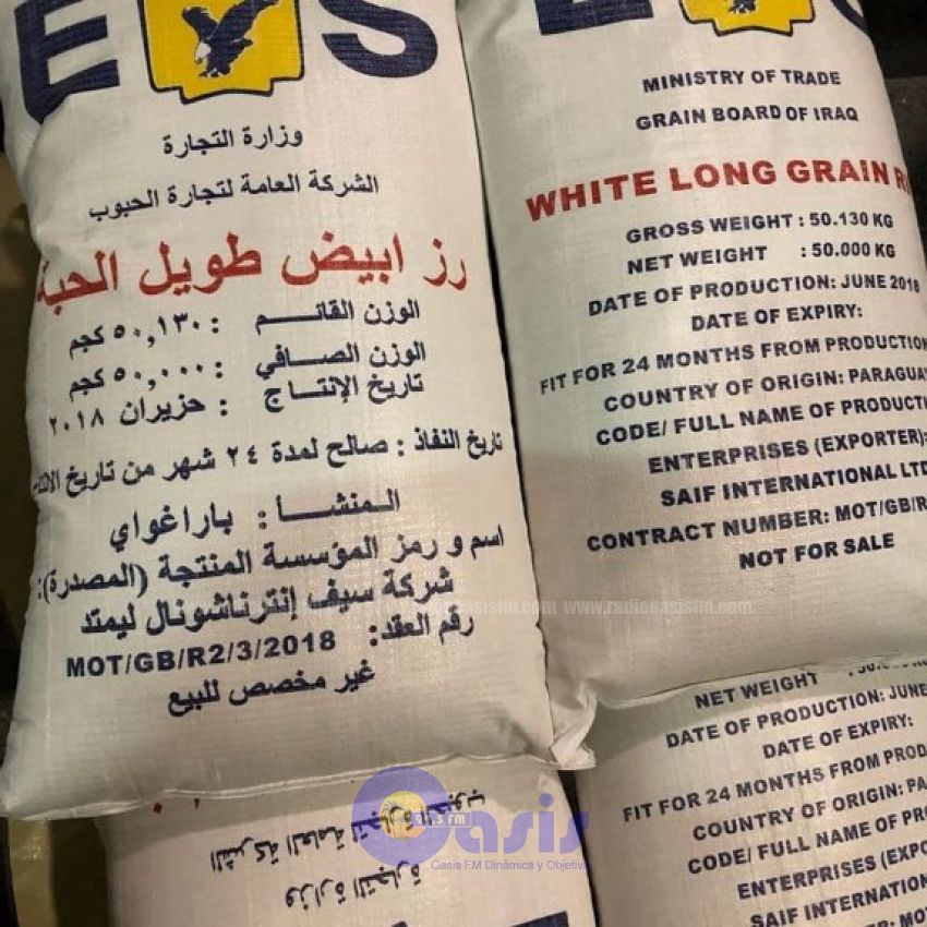 Inédita exportación de arroz a Irak