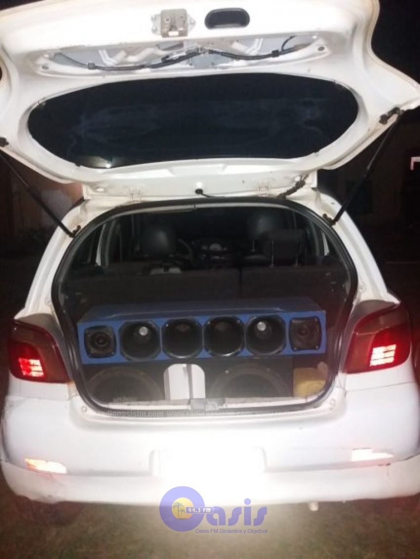 Denuncian Polución Sonora y policia incauta vehículo en Pedro Juan