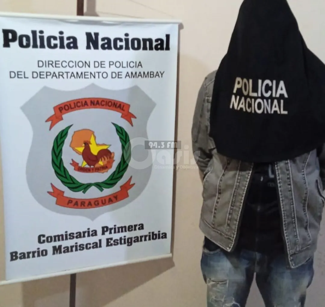 Por supuesto hecho de violencia familiar aprehenden a un joven de 23 años