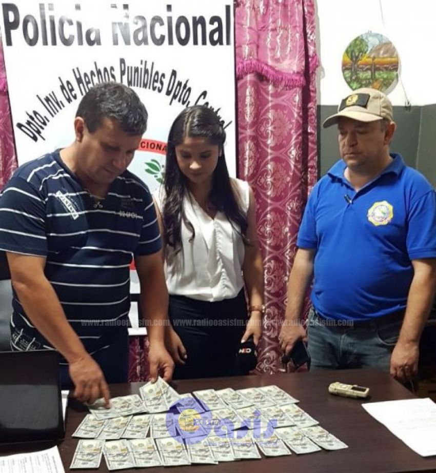 Aprehendida por hurto a senadora