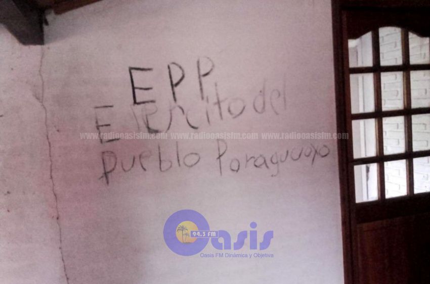 Siglas "EPP" en una estancia chaquea