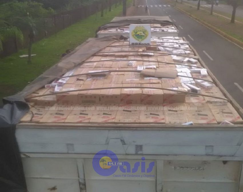 Cayó en el Brasil carga de cigarrillos que iba de contrabando desde Paraguay