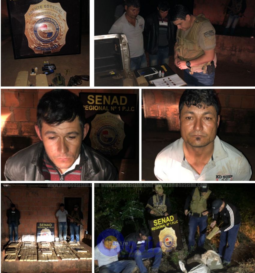 Senad detiene a 2 personas con marihuana en la colonia María Auxiliadora