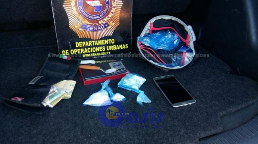 Detienen a delivery de cocaína en la vía pública de Lambaré