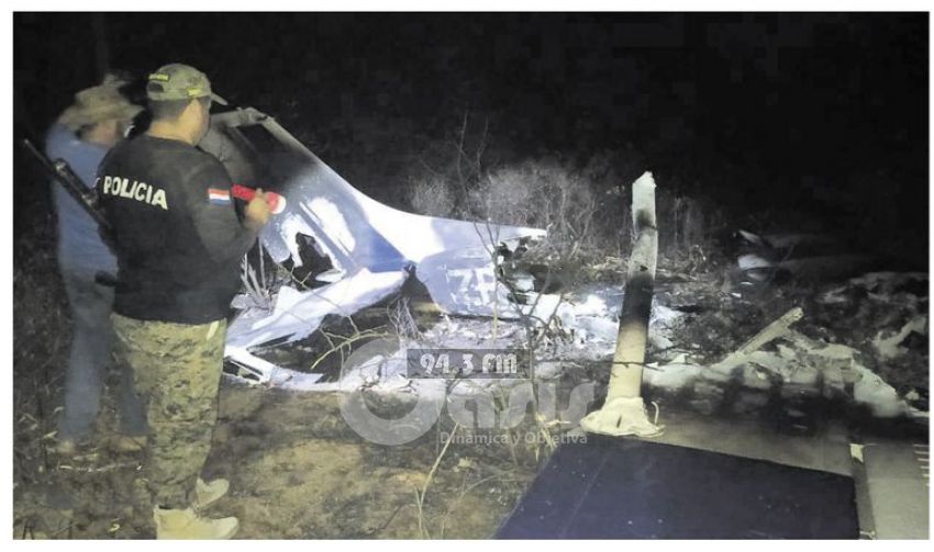 Supuesta narcoavioneta cayó en estancia del Chaco