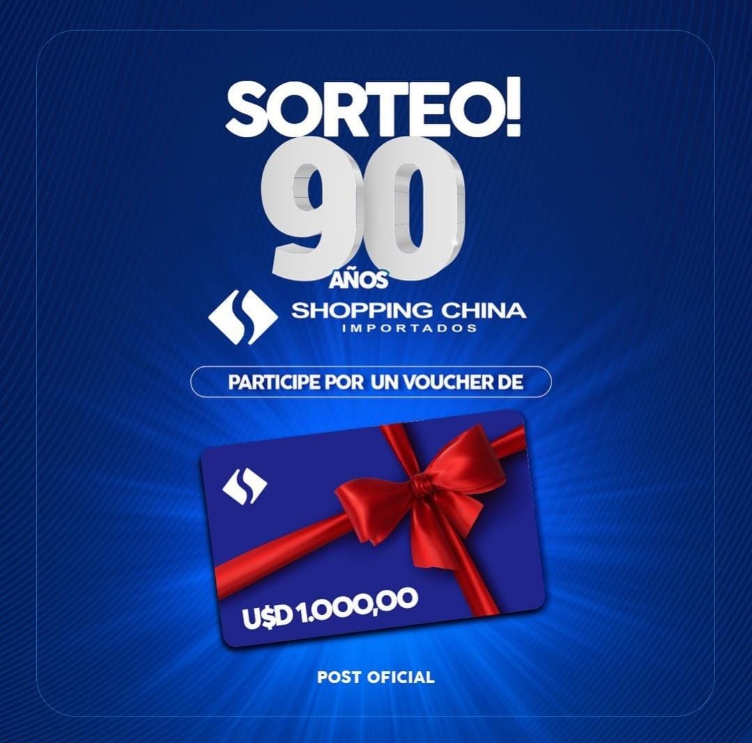 Shopping China cumple 90años y el regalo es para ustedes