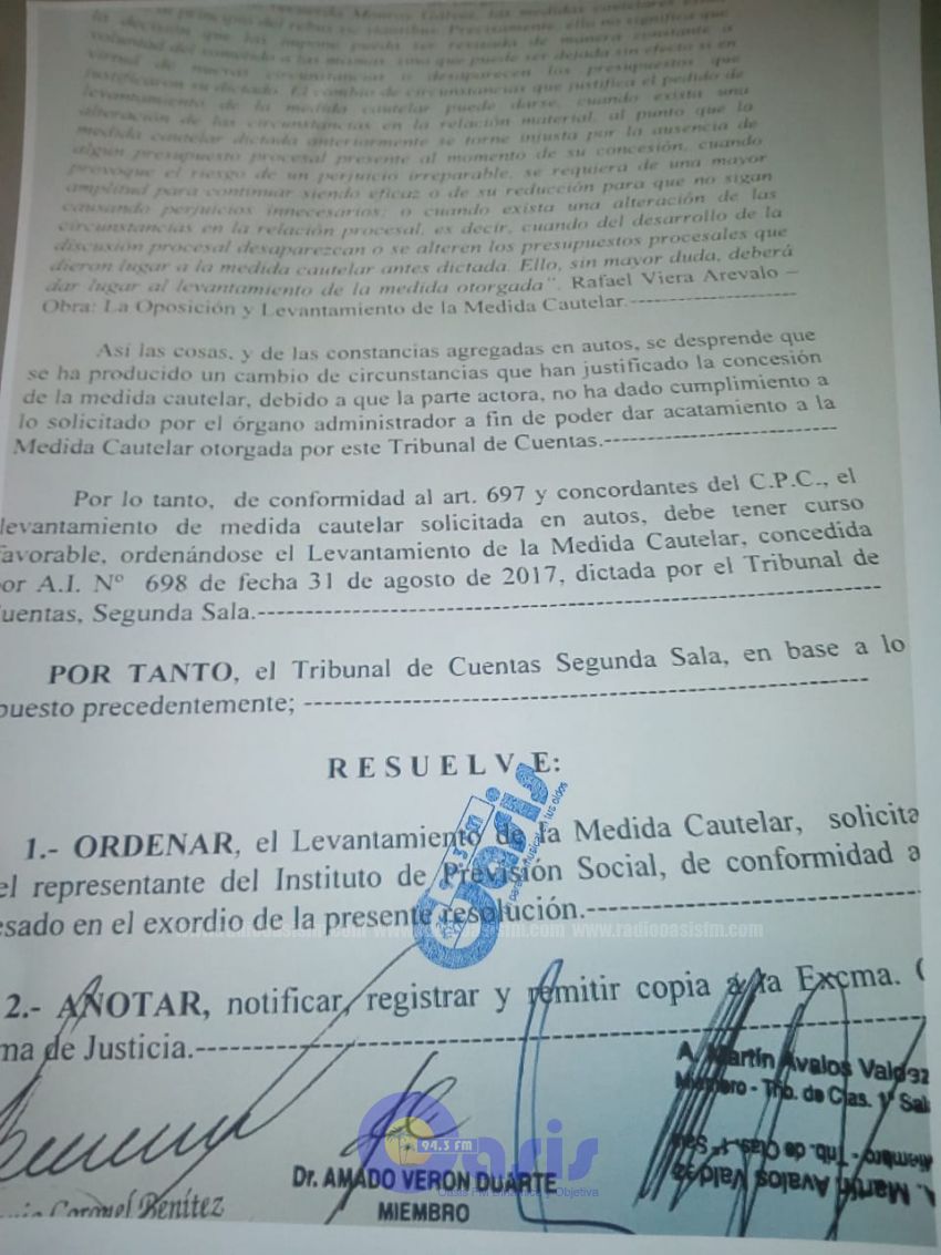 Se levanta la medida cautelar sobre obra del IPS en Pedro Juan